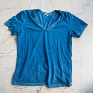 Cotton citizen blue v neck tee
